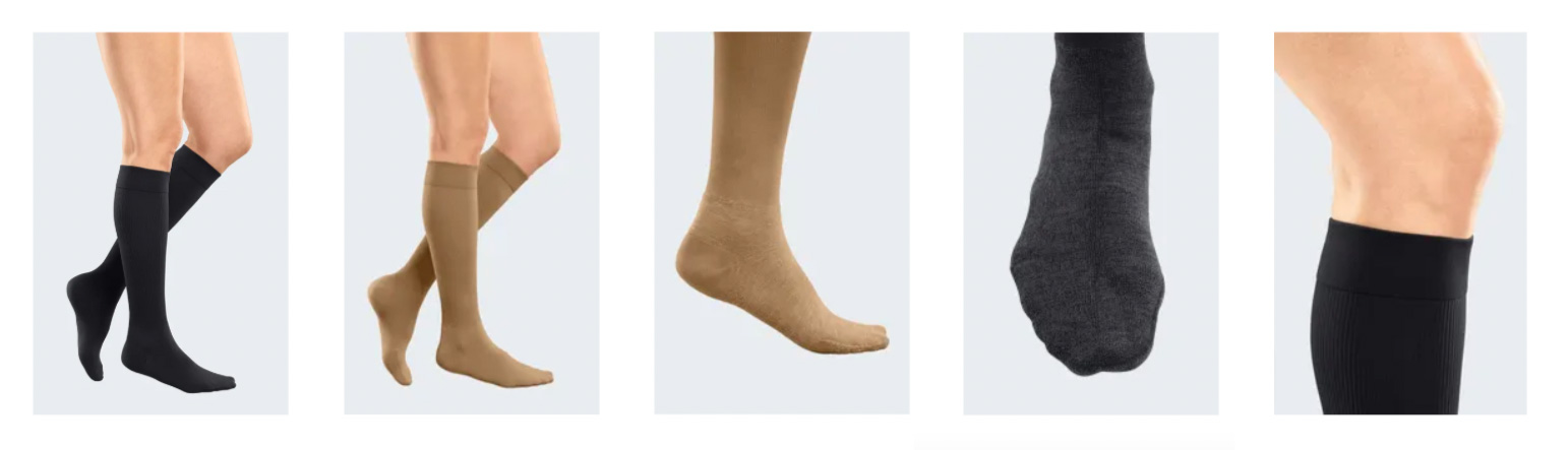 Diabetic-specific compression socks