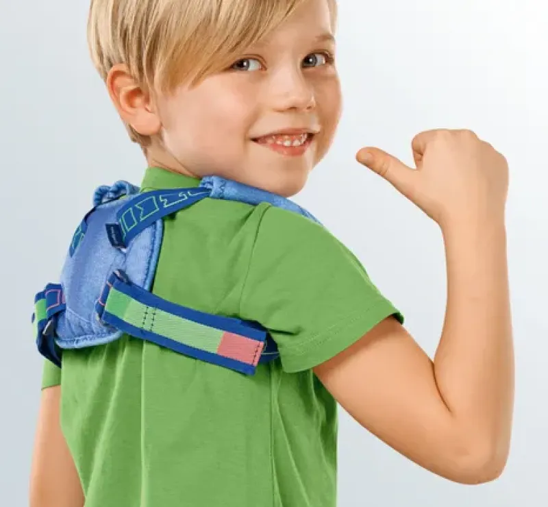 Shoulder girdle fixation children clavicle support
