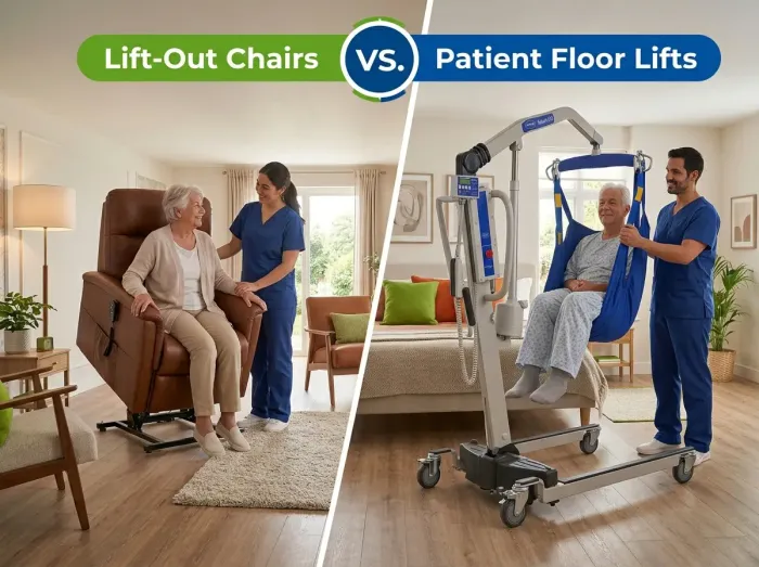 Lift-Out Chairs vs. Patient Floor Lifts